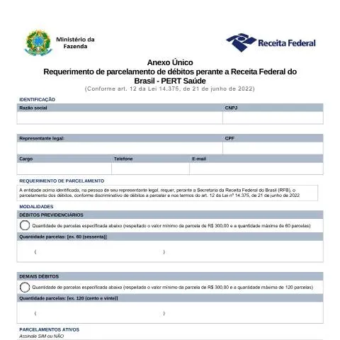 Pré-visualização do documento Entenda o Requerimento de Parcelamento de Débitos - Pert-Saúde — Impostos