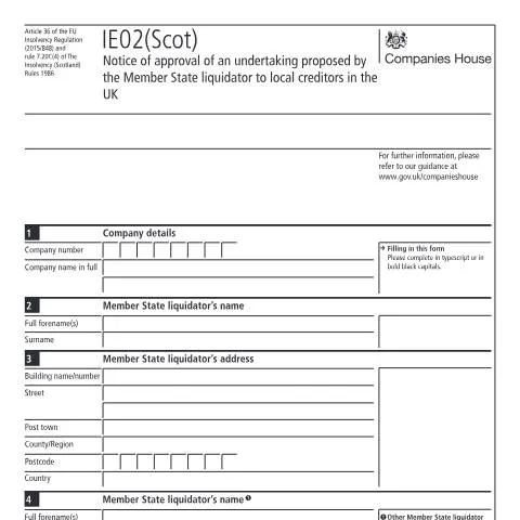 Document preview: The Role of IE02(Scot) in UK Corporate Insolvency — Business