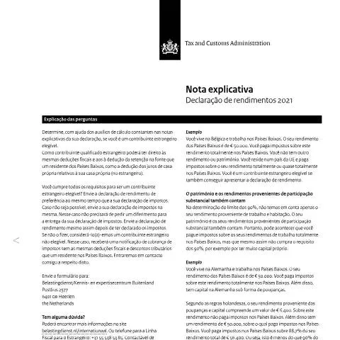 Documentvoorvertoning: Belang van de Inkomensverklaring 2021 voor Buitenlandse — Belastingen (CERFA n°ib0591t11plpor)