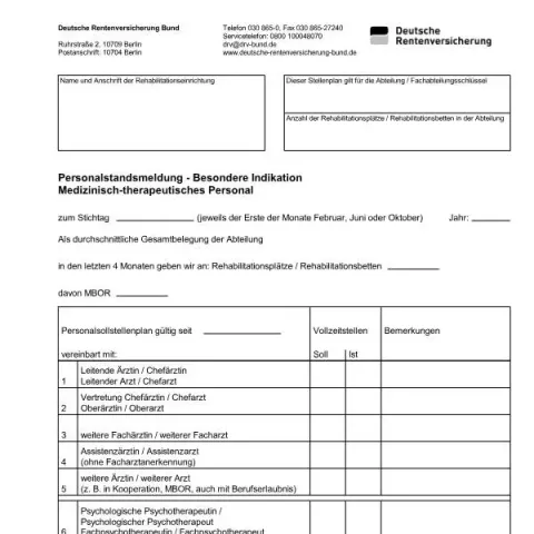 Dokumentvorschau: Personalstandsmeldung für medizinisch-therapeutisches Personal (G7620-70) — Personenstand & Ausweis (G7620-70)