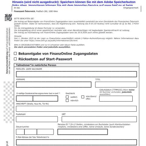 Dokumentvorschau: Wichtige Informationen zum Formular FON1NP für FinanzOnline — Steuern (CERFA n°FON1NP)