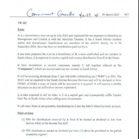 Document preview: Understanding TR 283 and Its Role in Trust Management — Government & admin (TR283)