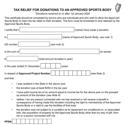 Document preview: How to Claim Tax Relief on Donations to Approved Sports Bodies — Taxes (SPR 1)
