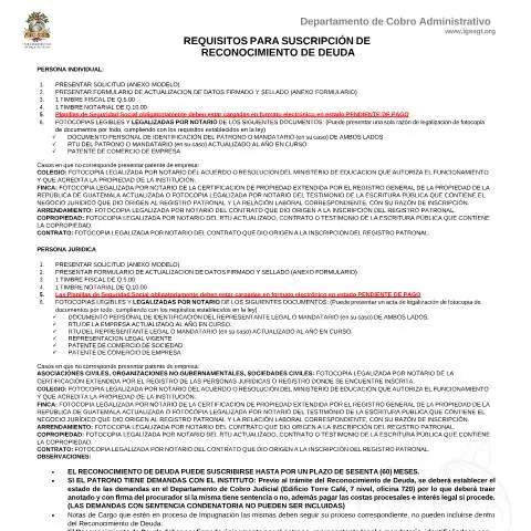 Vista previa del documento Guía para el Reconocimiento de Deuda ante el IGSS en 2024 — Trámites administrativos
