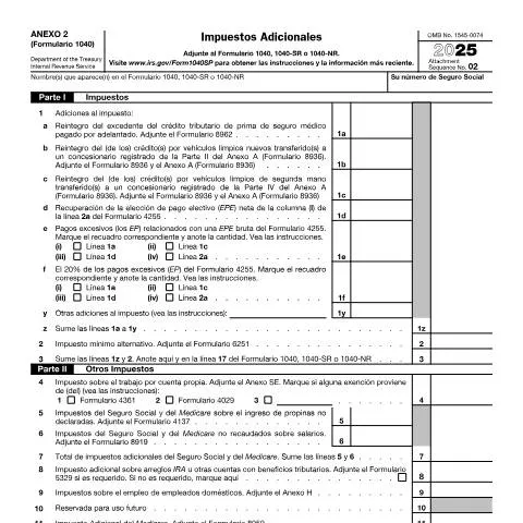 Document preview: Mastering IRS Form 1040-S2S for Your Tax Filing — Taxes (CERFA n°1040S2S)