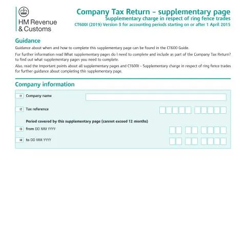 Document preview: The Importance of CT600I in Corporation Tax Management — Taxes