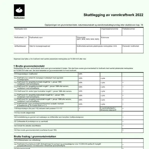 Document preview: Innblikk i Skattlegging av Vannkraftverk i Norge — Skatt & avgifter (CERFA n°RF-1153)