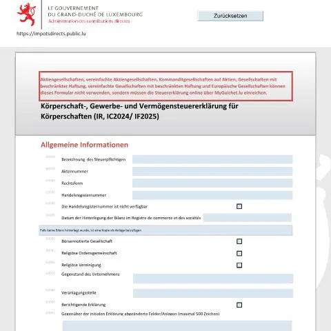 Aperçu du document Tout savoir sur le formulaire 500 D au Luxembourg — Impôts & fiscalité (CERFA n°500 D)