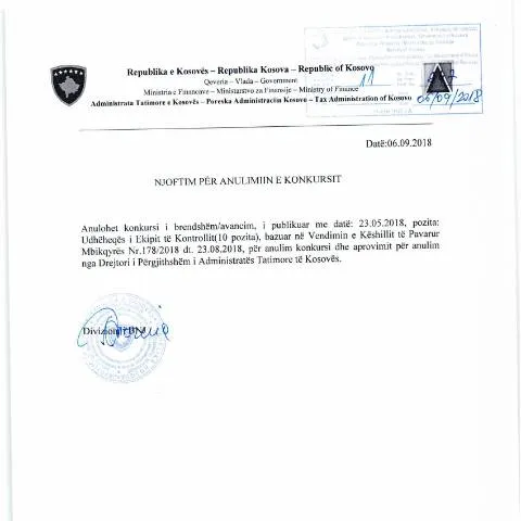 Document preview: Anulimi i Konkursit: Çfarë Duhet Të Dini — Punë & punësim