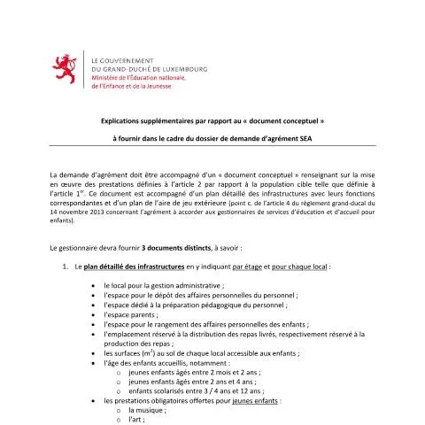 Aperçu du document Les Fondements du Document Conceptuel pour Crèches et Foyers — Famille (CERFA n°document-conceptuel-sea)