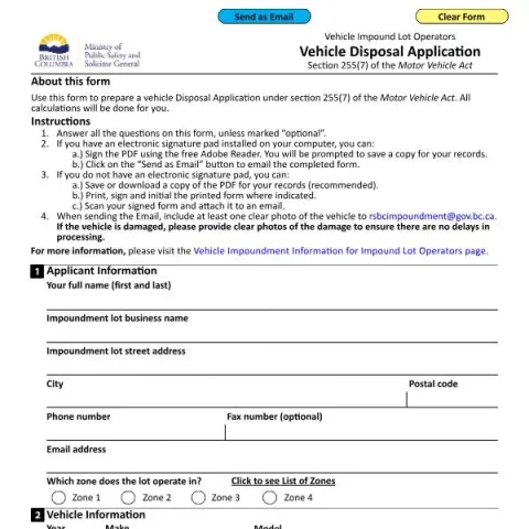 Document preview: Understanding the Vehicle Disposal Application Process in BC — Vehicle & driving (MV 2704 EN)