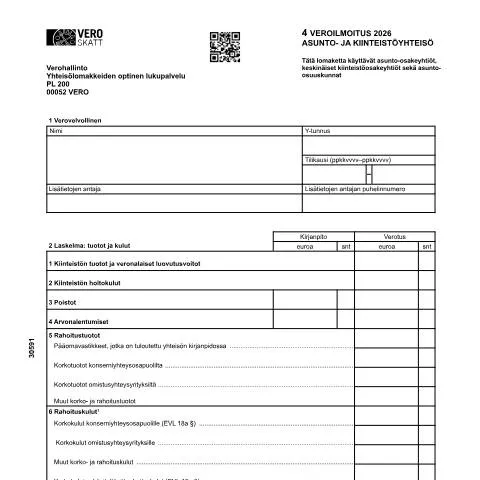 Document preview: Miksi Asunto- ja kiinteistöyhteisön veroilmoitus (3059) on tärkeä? — Verot & verotus (CERFA n°Vero 3059)