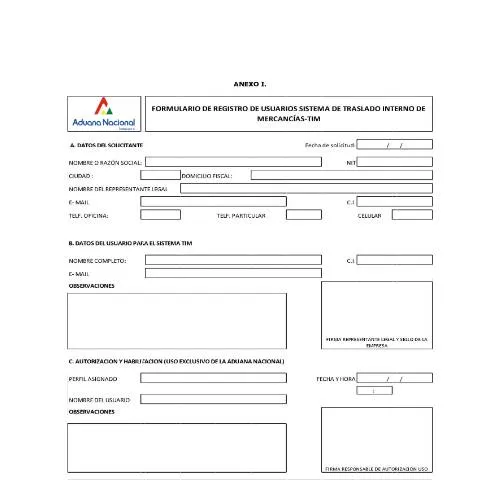 Vista previa del documento Importancia del Formulario TIM en el Comercio Boliviano — Trámites administrativos