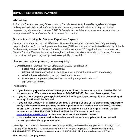 Document preview: Navigating the Common Experience Payment Application for Estates — Government & admin (CERFA n°EMP5418)