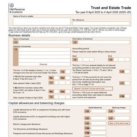 Document preview: SA901 Trust and Estate Trade Returns: When Trusts Become Businesses — Taxes