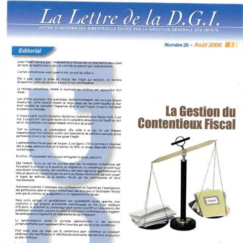 Aperçu du document Comprendre la Lettre LDGI 25 de la DGI — Démarches administratives (CERFA n°LDGI 25)