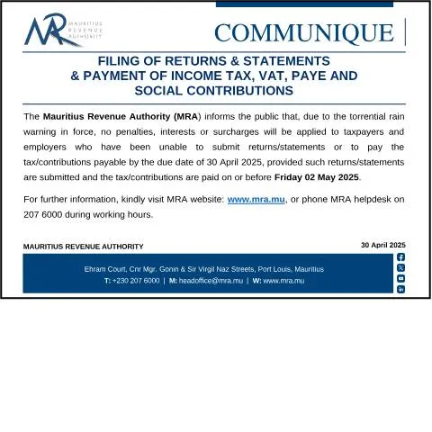 Document preview: Understanding the Importance of Tax Returns Filing — Taxes (CERFA n°Communique300425)