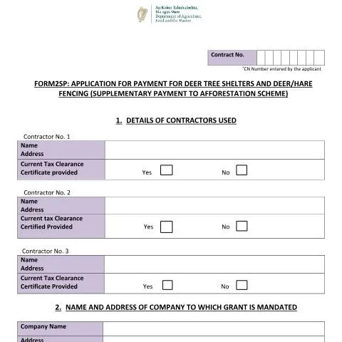Document preview: Understanding the Deer Tree Shelter and Hare Fencing Scheme Form 2 — Government & admin (CERFA n°FORM2)