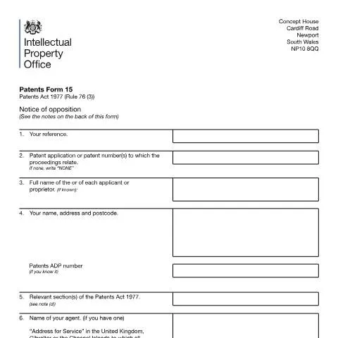 Document preview: Understanding the Notice of Opposition in Patent Proceedings — Legal & justice
