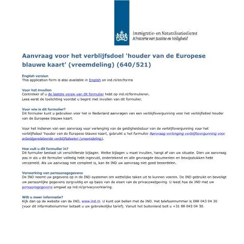 Documentvoorvertoning: De Europese Blauwe Kaart: Wat U Moet Weten — Immigratie & visa (CERFA n°7015)