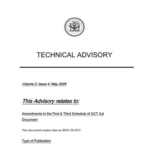 Document preview: Understanding the Taxability Shift from Zero-Rated to Exempt Goods in — Taxes (CERFA n°2005.iroc.gct+-+implications+of+the+taxability+on+goods+from+zero-rated+to+exempt)