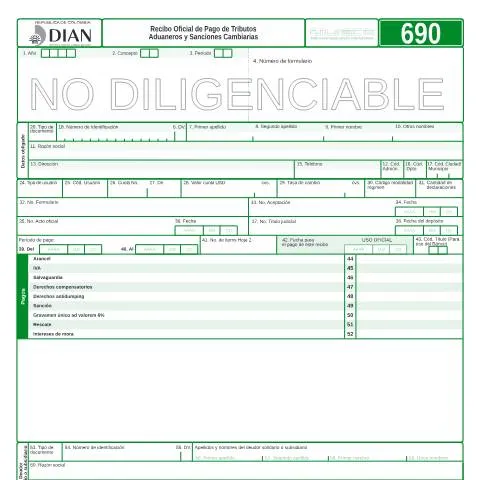 Vista previa del documento Importancia del Recibo Oficial de Pago F690-2008 en Colombia — Trámites administrativos (CERFA n°F690-2008)