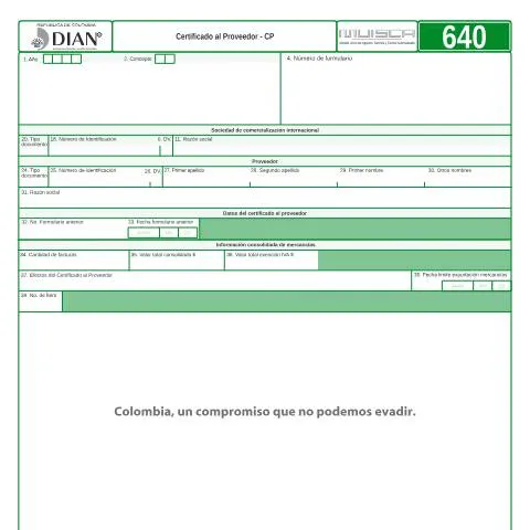 Vista previa del documento Importancia del Certificado al Proveedor - CP F640-2017 — Trámites administrativos (CERFA n°F640-2017)
