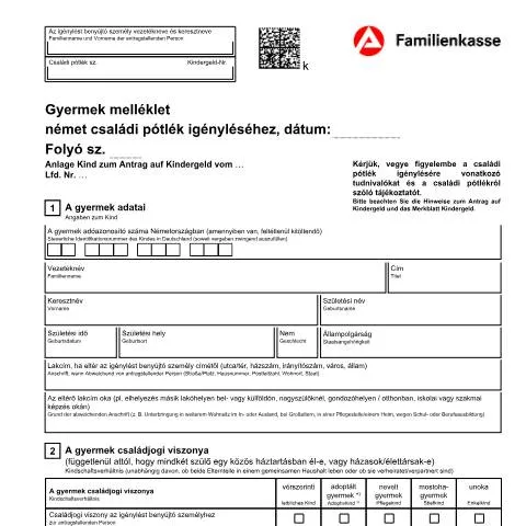 Dokumentvorschau: Wichtige Informationen zum KG1-hu-Anlagekind Formular — Familie (CERFA n°kg1-hu-anlagekind_ba033780)