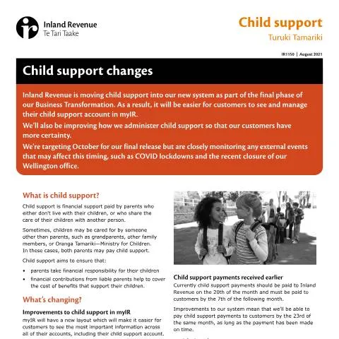 Document preview: Understanding Your Child Support Responsibilities with IR1150 — Government & admin (CERFA n°IR1150)
