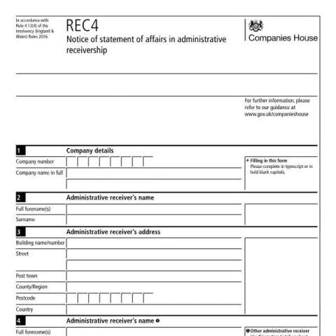 Document preview: Navigating the REC4 Document in Administrative Receivership — Government & admin (REC4)