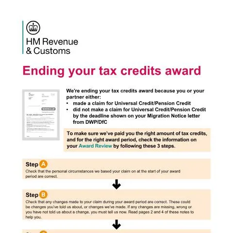 Document preview: Understanding TC603UR for Tax Credits Transition — Taxes