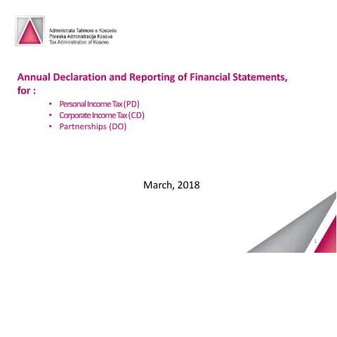 Document preview: Rëndësia e Deklaratës Vjetore në Administratën Fiskale — Tatime & fiskalitet