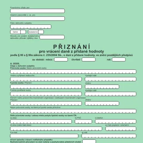 Document preview: Jak vyplnit Přiznání pro vrácení DPH 25 5571 — Daně a fiskální záležitosti (CERFA n°25 5571)