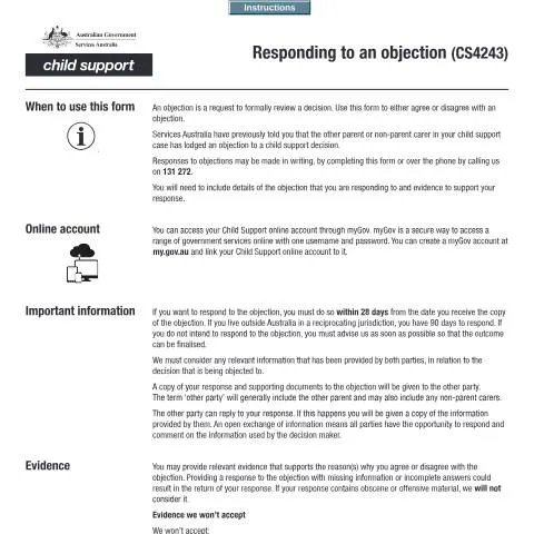 Document preview: Step-by-Step Guide to the CS4243 Objection Process — Government & admin (CERFA n°CS4243)