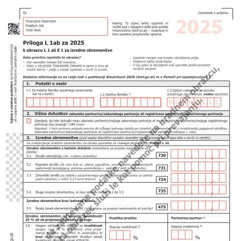 Dokumentvorschau: Wichtige Informationen zum L1ab-SL Formular für 2025 — Steuern (CERFA n°L1ab-SL)