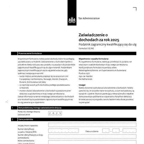 Documentvoorvertoning: Belang van de Inkomensverklaring 2025 Pools voor Buitenlanders — Belastingen (CERFA n°ib0591z51folpol)