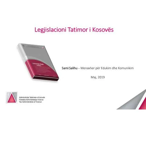 Document preview: Udhëzuesi për Trajnimin e Gjyqtarëve dhe Ekspertëve Gjyqësor — Tatime & fiskalitet