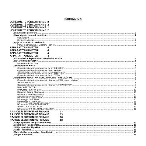 Document preview: Udhëzime për Përdorimin e Shërbimeve të Taksive — Procedura administrative