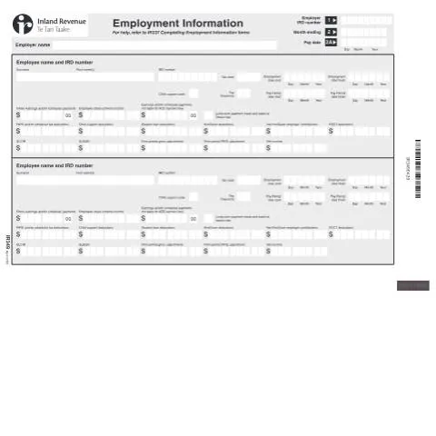 Document preview: Understanding the IR349 Employment Information Supplementary — Work & employment (CERFA n°IR349)