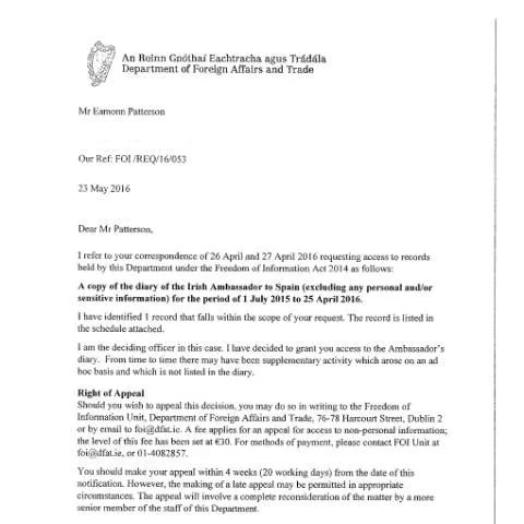 Document preview: Navigating FOI Request 16/053: A Comprehensive Guide — Government & admin