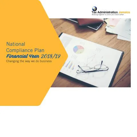 Document preview: Jamaica Tax Administration National Compliance Plan 2018-2019 Overview — Taxes (CERFA n°NCP+Strategic+Report+2018+FINAL)