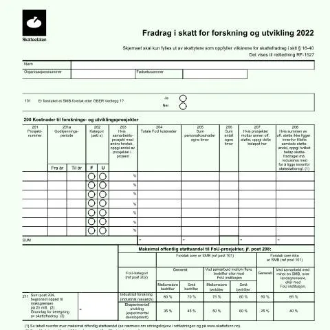 Document preview: Optimalisering av skattefradrag for forskning og utvikling — Skatt & avgifter (CERFA n°RF-1053)