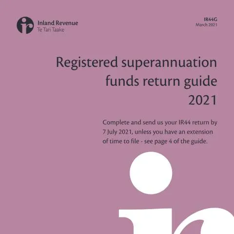 Document preview: Comprehensive Overview of the IR44G Superannuation Funds Guide — Taxes (CERFA n°IR44G)
