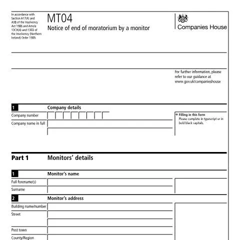 Document preview: Understanding the MT04 Form and Moratorium Lifecycle — Business