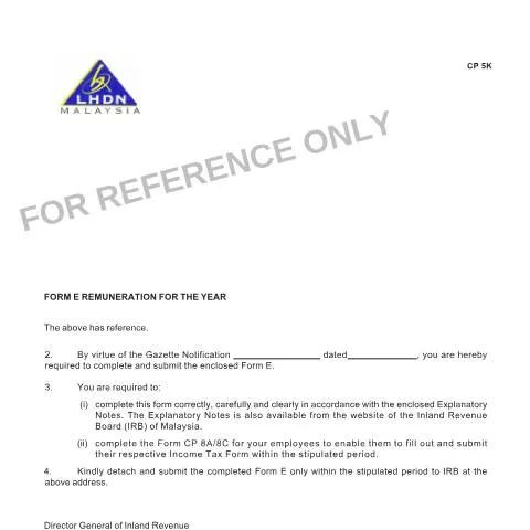 Document preview: Pentingnya Borang E 2004 untuk Majikan di Malaysia — Cukai & percukaian