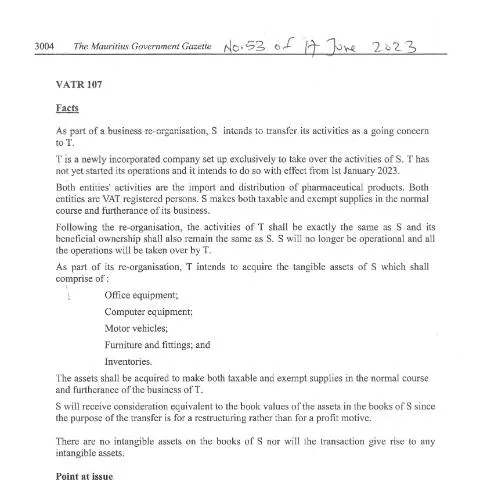 Document preview: Comprehensive Overview of the VATR 107 Form — Taxes (CERFA n°VATR107)
