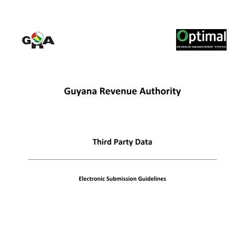 Document preview: Third Party Data Submission Guidelines — Taxes