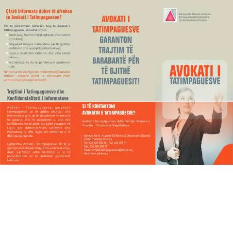 Document preview: Roli i Avokatit të Tatimpaguesve në Kosovë — Tatime & fiskalitet