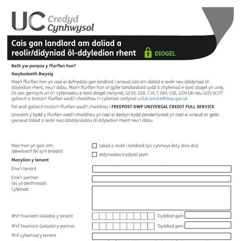 Document preview: How Landlords Can Request Direct Universal Credit Payments Using UC47W — Family