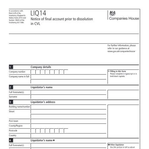 Document preview: The Importance of LIQ14 in Company Dissolution — Business